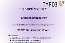 Kurs-Zertifikat Christine Brombacher