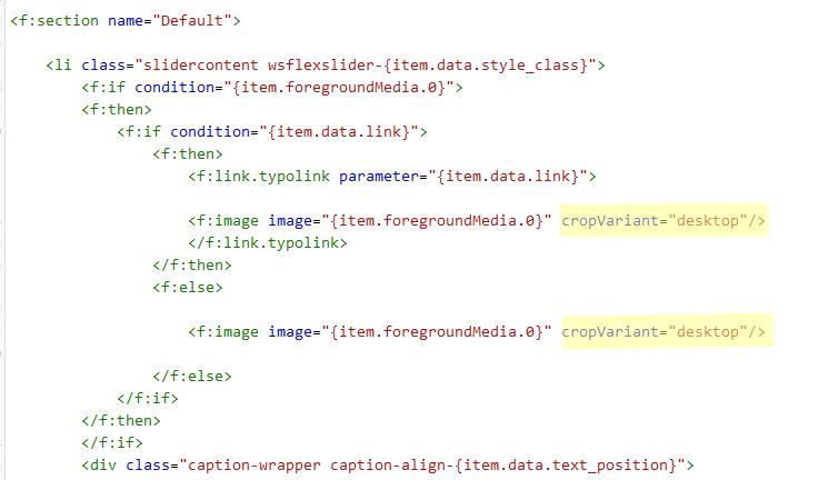 Eintrag für cropping in Flexslider.html